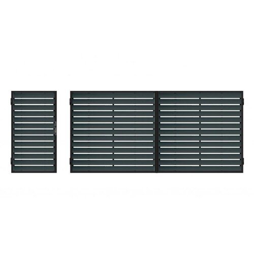 Set porti metalice cu sipca metalica Kenzo